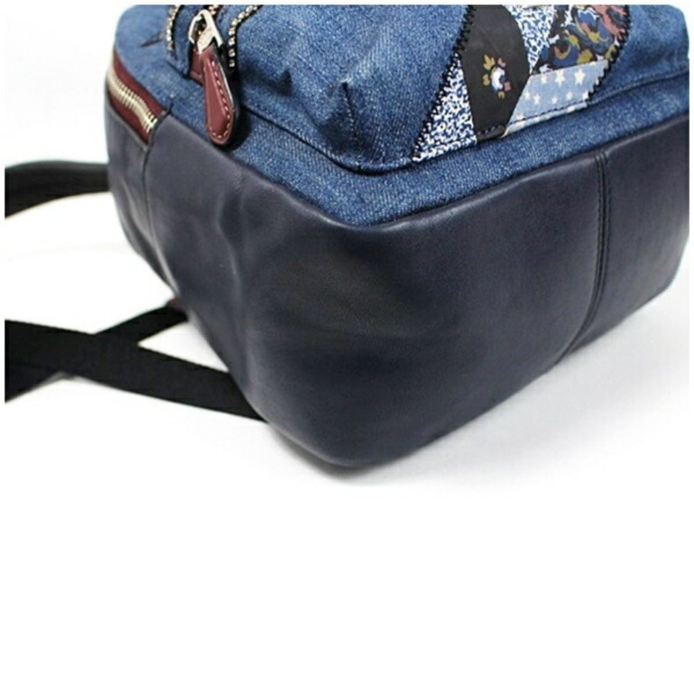 Coach Mini Backpack Denim Star Patchwork X Leathe… - image 7